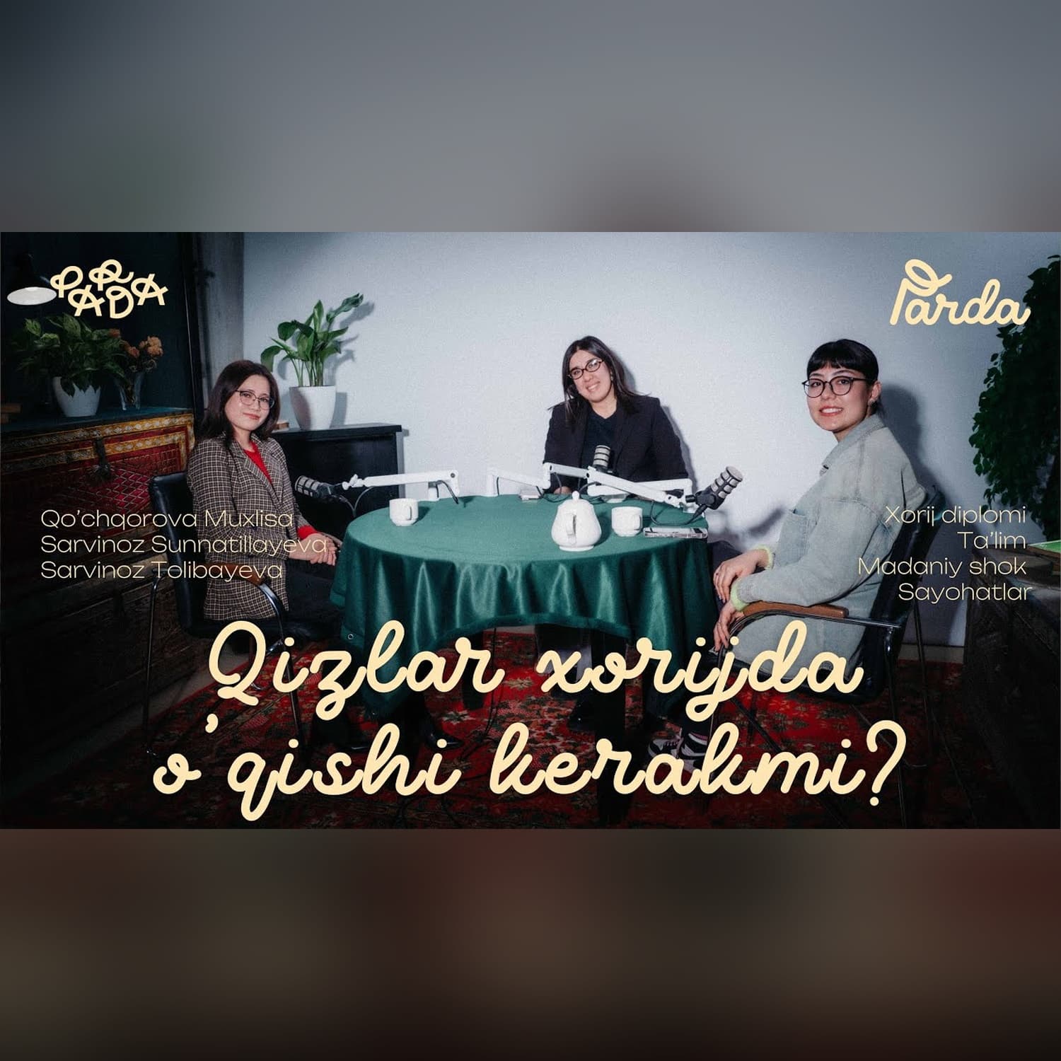 QIZLAR XORIJDA O'QISHI KERAKMI?  | PARDA PODKAST