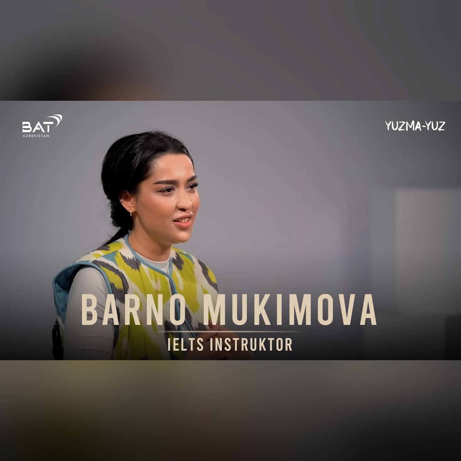 Barno Mukimova IELTS'ni sotib olish, psixologiya, feminizm, gender tengligi haqida | Yuzma-yuz